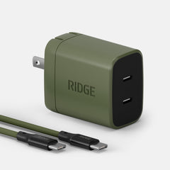 Wall Charger Set - 45W - Matte Olive