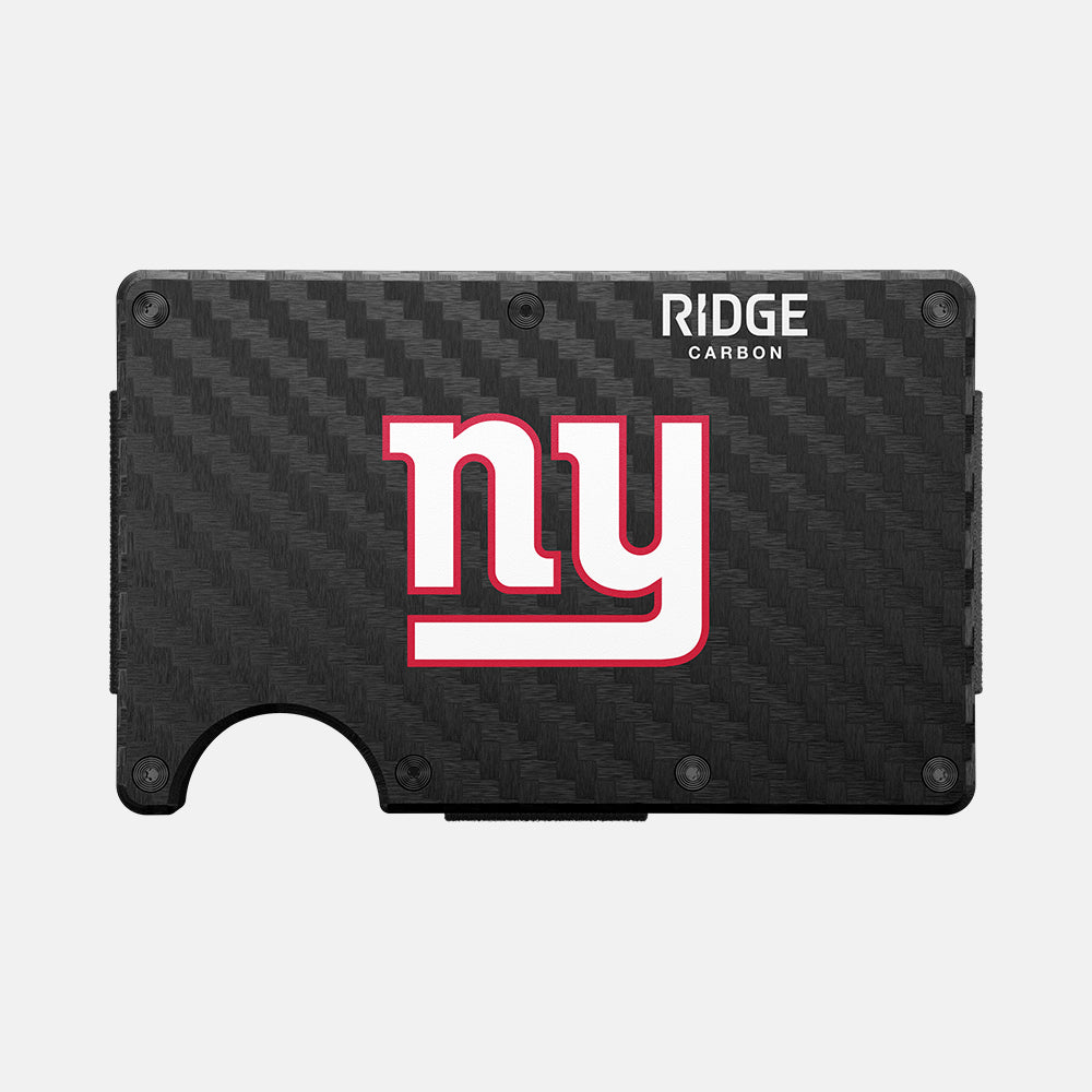 Ridge Wallet - New York Giants - Carbon Fiber 3k