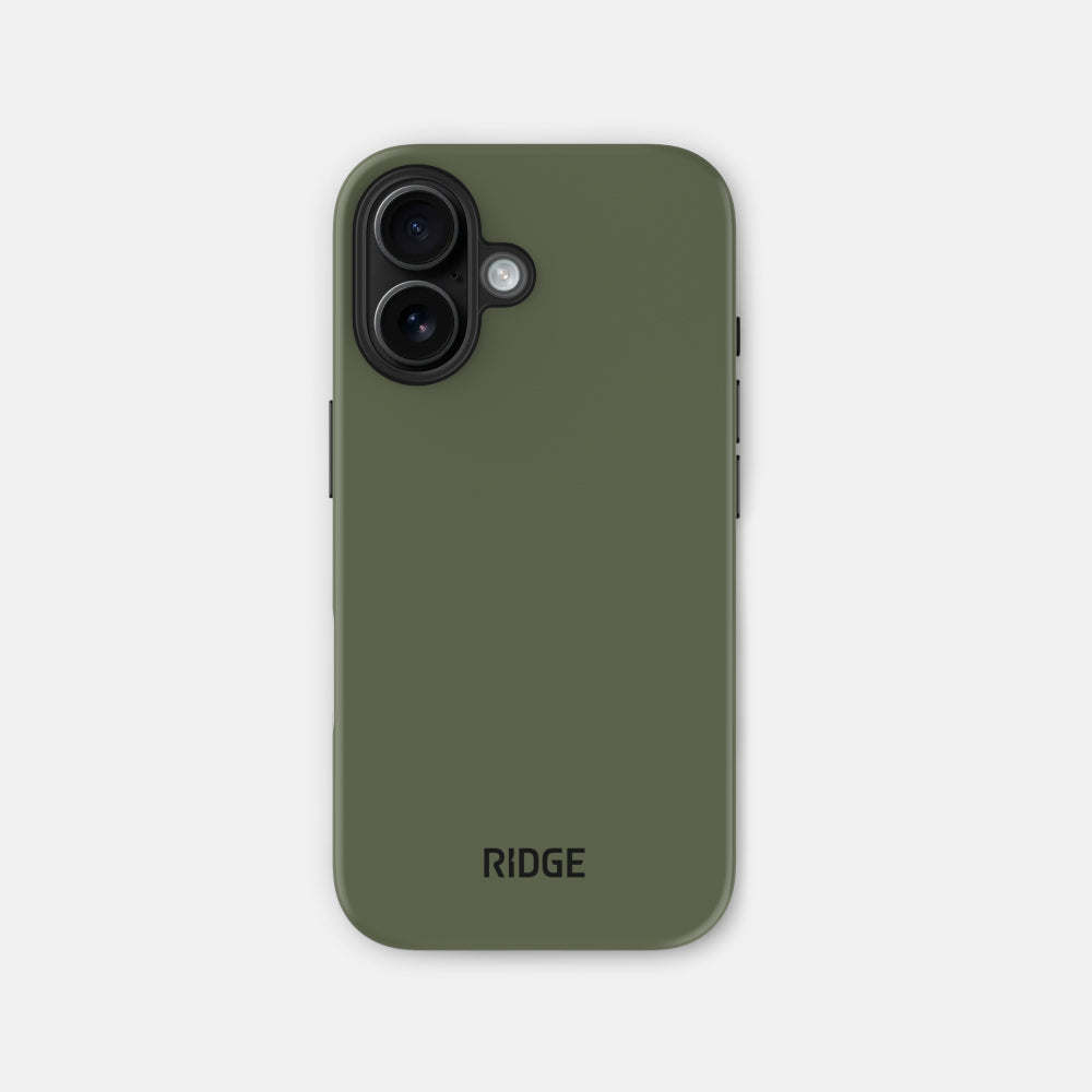Ridge Phone Case - Matte Olive - iPhone 16